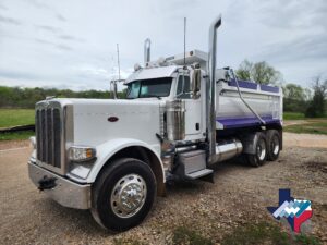 CabShield and Stacks on Custom Peterbilt Dump Truck